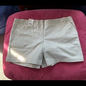 J Crew 5” inseam low rise shorts. New with tags.